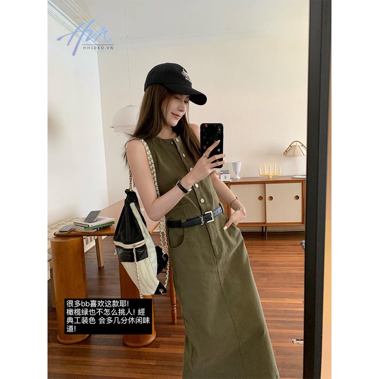 Đầm Dài Sát Nách Thời Trang Mùa Hè Pháp 2023 Dành Cho Nữ