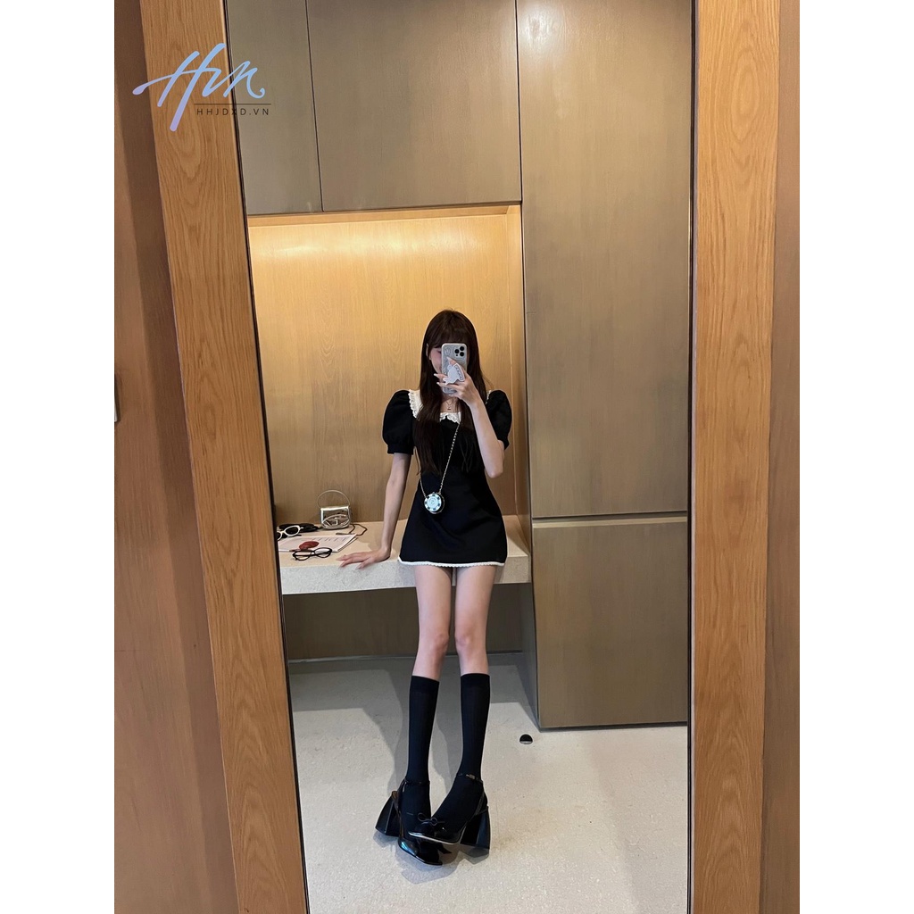 Đầm Ngắn Dáng Ôm Eo Hẹp Phong Cách Pettiskirt Tinh Khiết Thời Trang Mùa Hè Cho Nữ