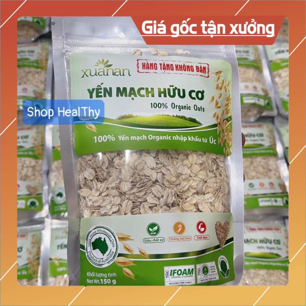(Combo 5) Yến Mạch Hữu Cơ Nguyên Chất Xuân An Gói 150gr