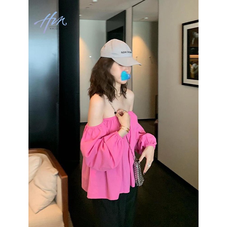 Áo Kiểu Trễ Vai Thời Trang Mùa Thu 2022 Phong Cách Pháp Quyến Rũ Cho Nữ