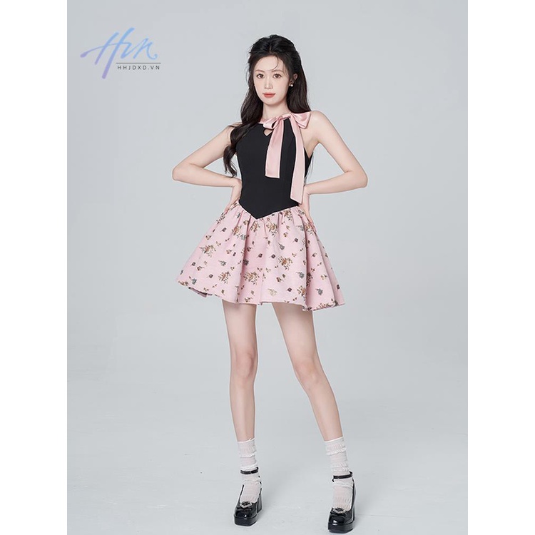 Đầm Ngắn Không Tay Cao Cấp Thời Trang Mùa Hè Phong Cách Pháp Hàng Mới Dành Cho Bạn Nữ