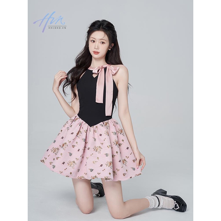 Đầm Ngắn Không Tay Cao Cấp Thời Trang Mùa Hè Phong Cách Pháp Hàng Mới Dành Cho Bạn Nữ