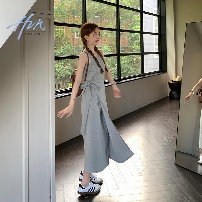 Đầm Dài Không Tay Thời Trang Mùa Hè Pháp Dành Cho Nữ