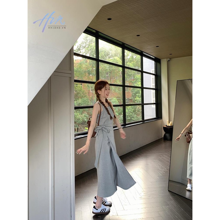 Đầm Dài Không Tay Thời Trang Mùa Hè Pháp Dành Cho Nữ