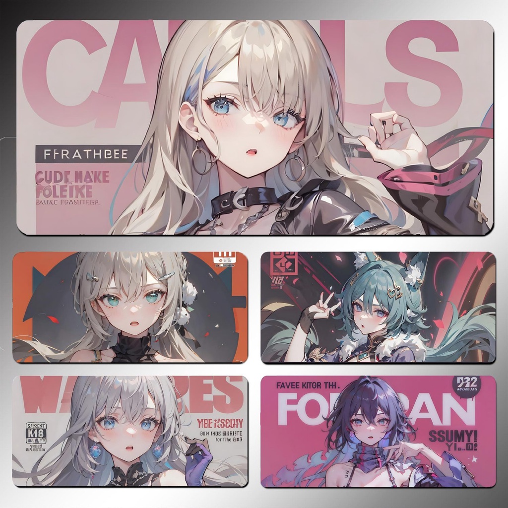 Tấm Lót Chuột Và Bàn Phím Máy Tính Cỡ Lớn In Hình Anime Hai Chiều Dành Cho Nam Nữ