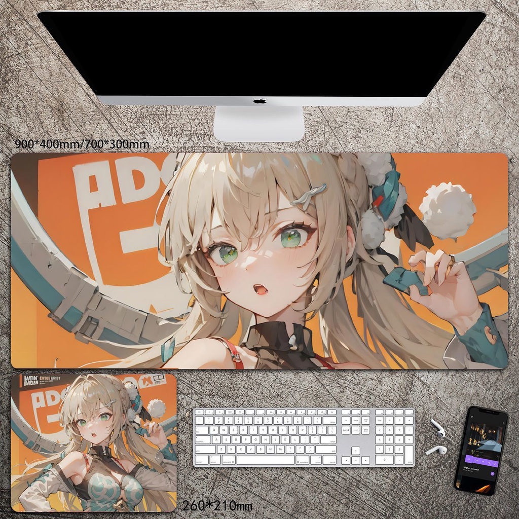 Tấm Lót Chuột Và Bàn Phím Máy Tính Cỡ Lớn In Hình Anime Hai Chiều Dành Cho Nam Nữ