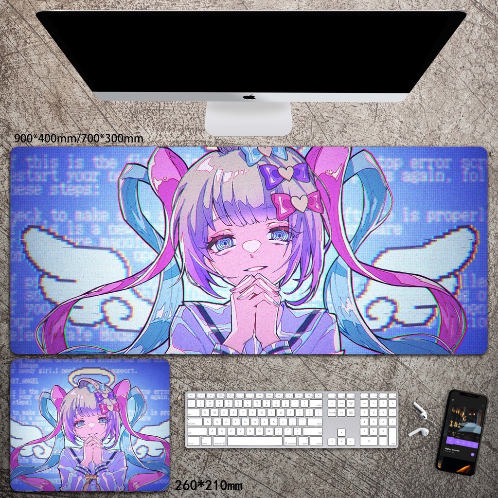 Tấm Lót Chuột Và Bàn Phím Cỡ Lớn In Hình Anime Hai Chiều