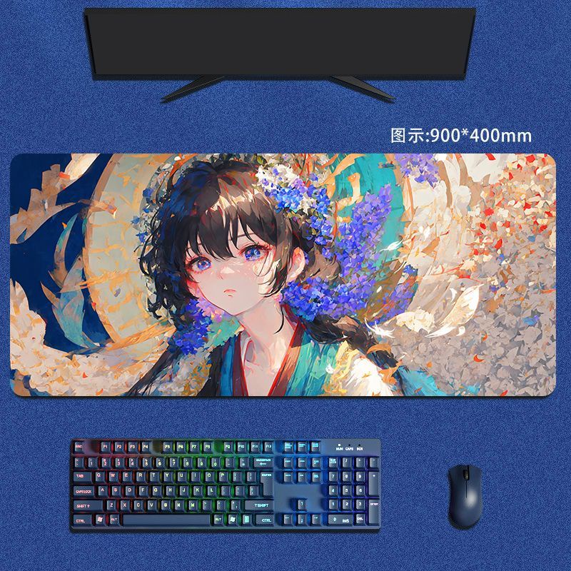 Tấm Lót Chuột Và Bàn Phím Cỡ Lớn In Hình Anime Hai Chiều Dành Cho Chơi Game
