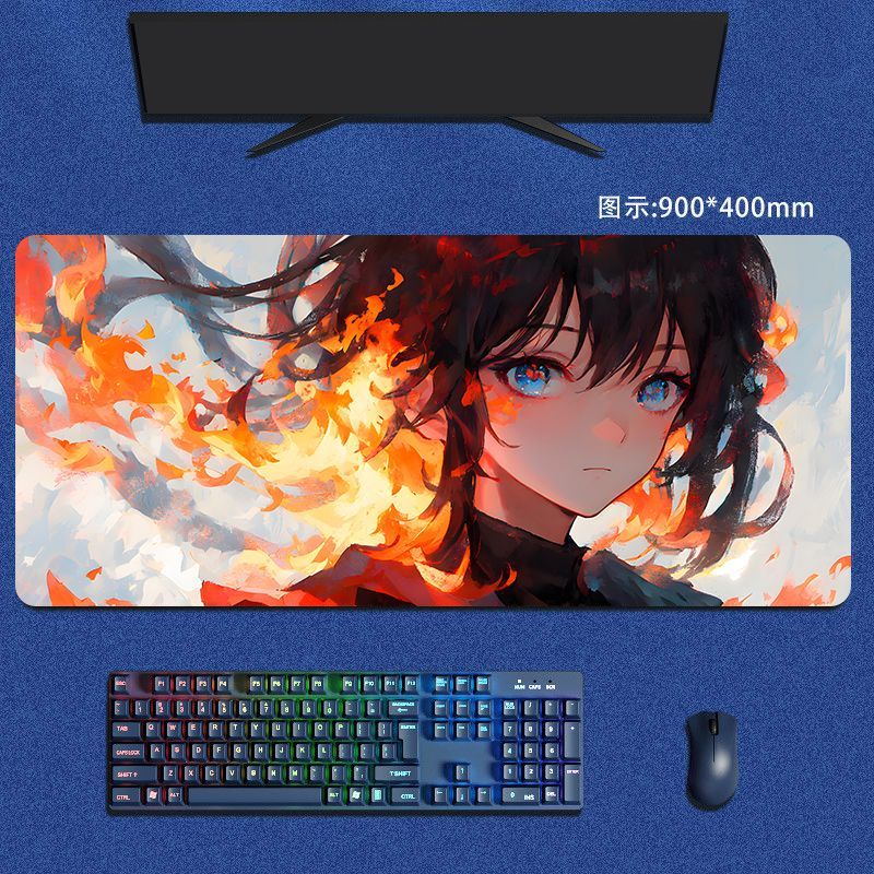 Tấm Lót Chuột Và Bàn Phím Cỡ Lớn In Hình Anime Hai Chiều Dành Cho Chơi Game