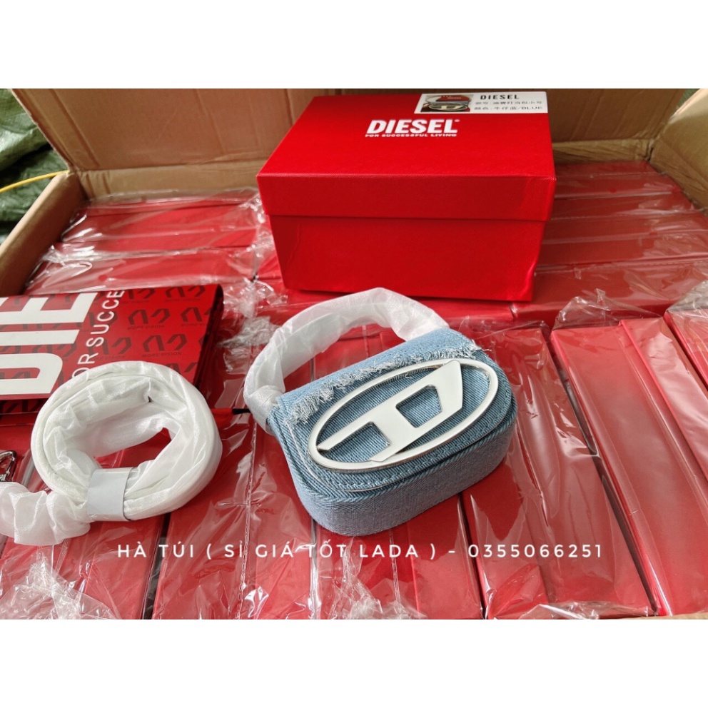 Túi mini - túi nhỏ Di sel bò jean xanh đen kèm dây  - Hà Túi