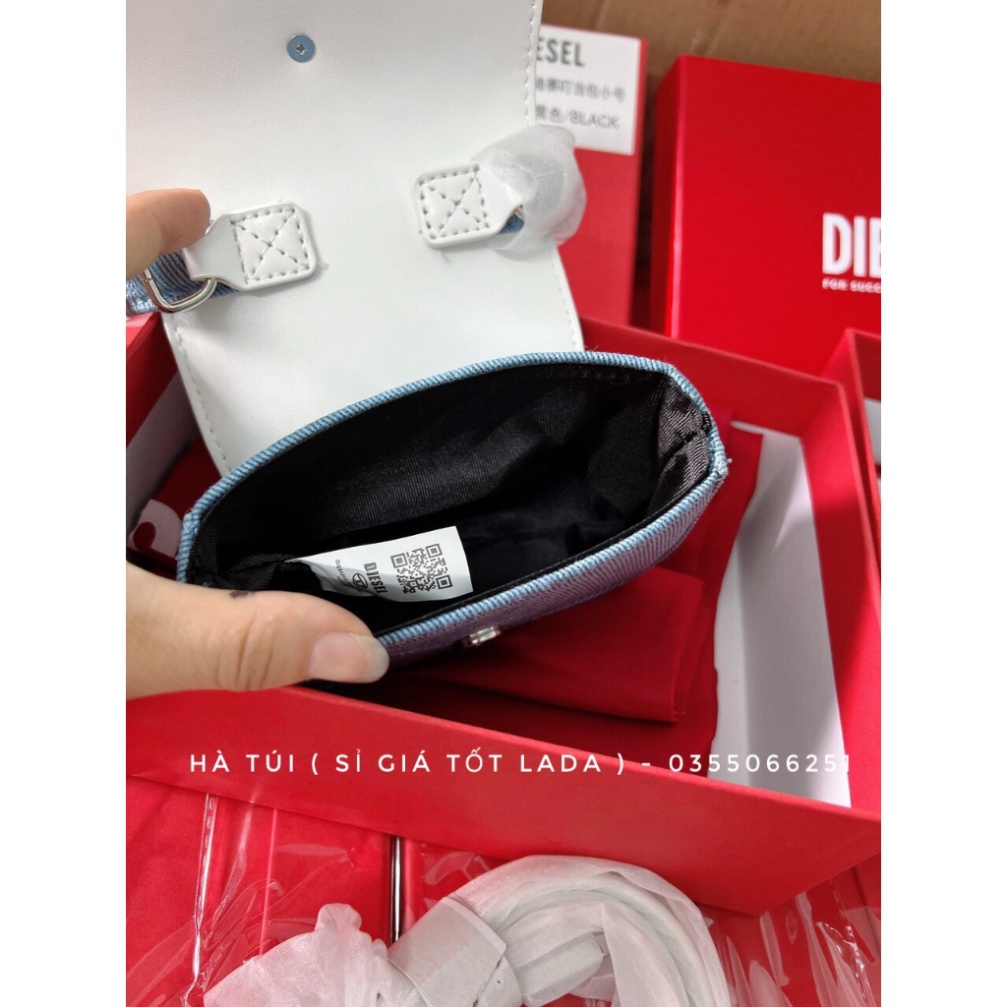 Túi mini - túi nhỏ Di sel bò jean xanh đen kèm dây  - Hà Túi