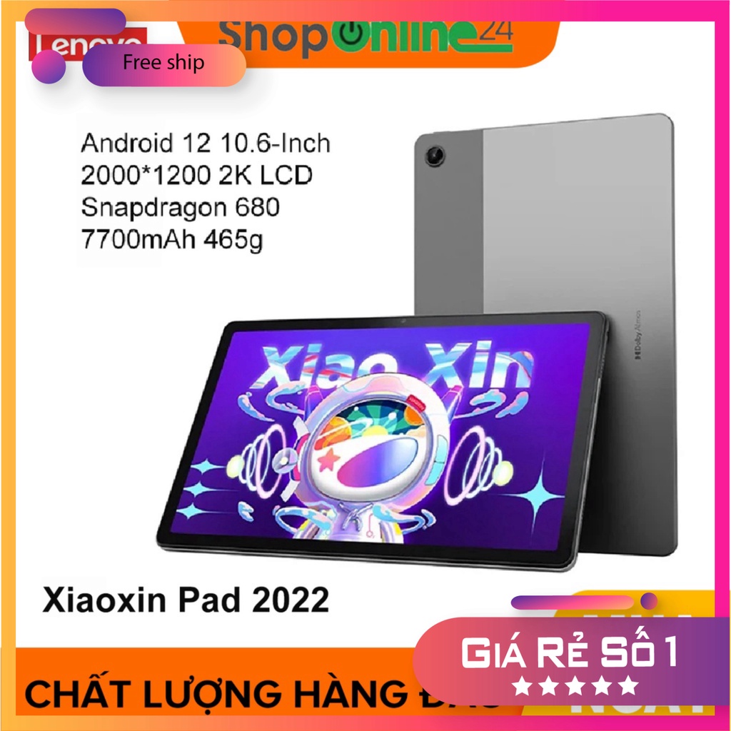 [Deal Sốc]  Máy tính bảng Lenovo Xiaoxin Pad 2022 -Nhập khẩu -Cam kết chính hãng