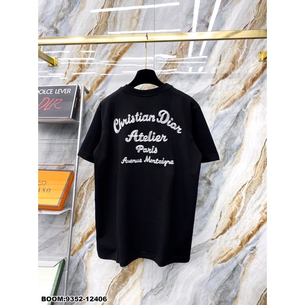 Áo thun nam nữ, áo phông thêu chữ thời trang, ảnh thật