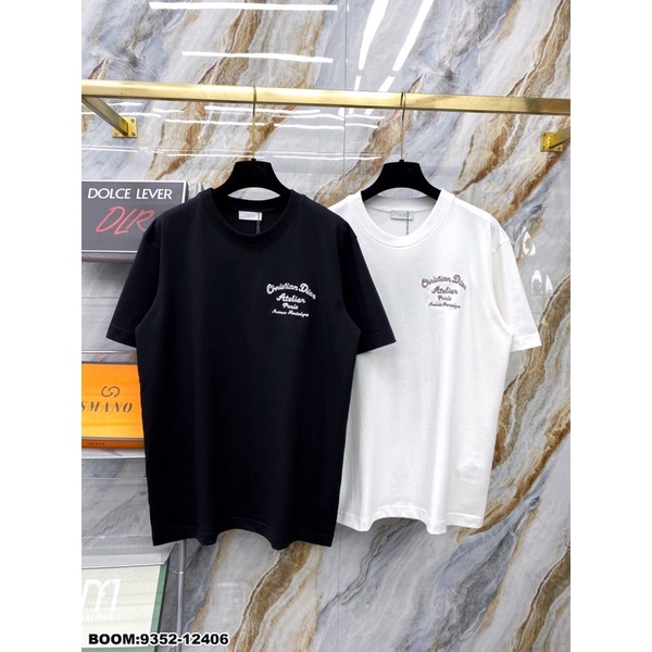 Áo thun nam nữ, áo phông thêu chữ thời trang, ảnh thật