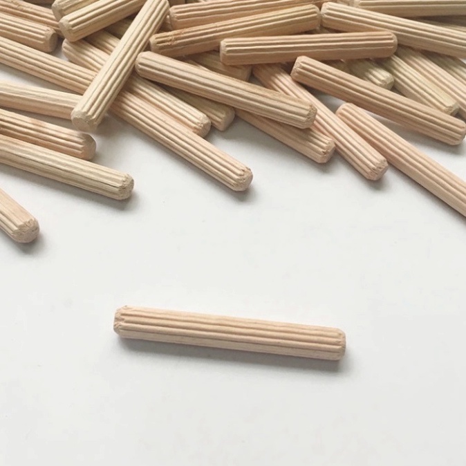 Chốt gỗ dùng trong nội thất gỗ tự nhiên gỗ công nghiệp siêu đẹp siêu chắc chắn M8 x 4cm