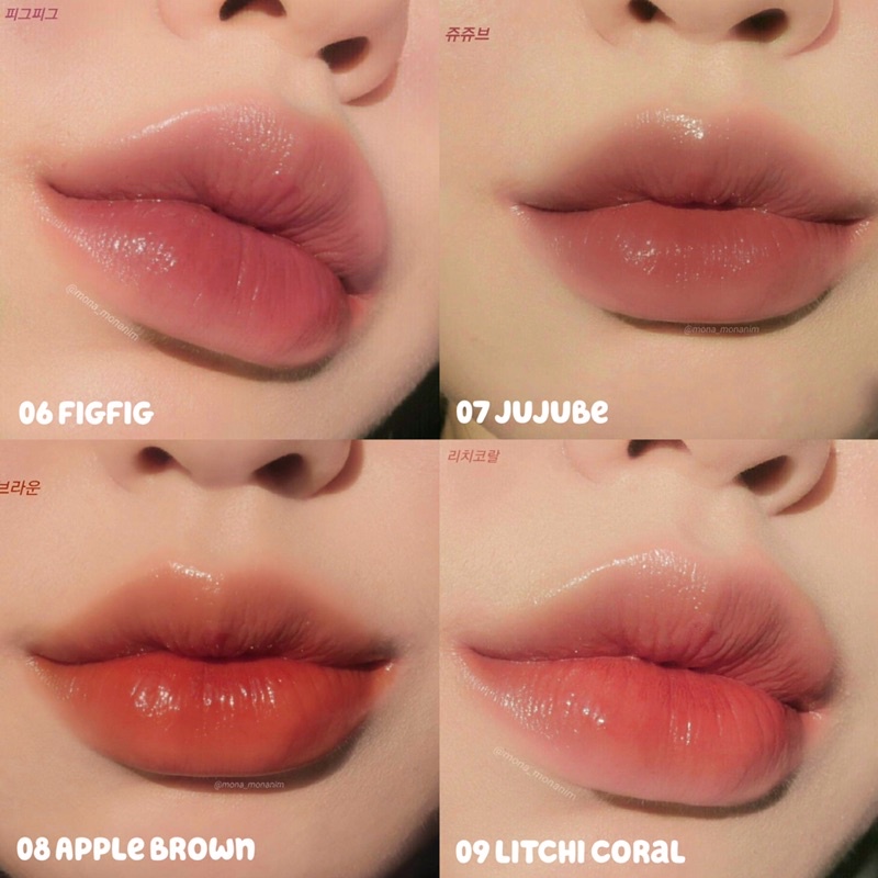 Son tint lì Romand Juicy Lasting Tint full 33 màu