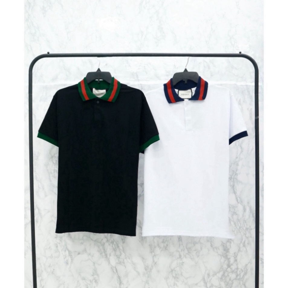 ÁO THUN POLO GUCCI WEB STRIPE , ÁO THUN GC SỌC VIỀN CỔ ÁO NAM NỮ UNISEX The.Peguin .TheStrawBerry