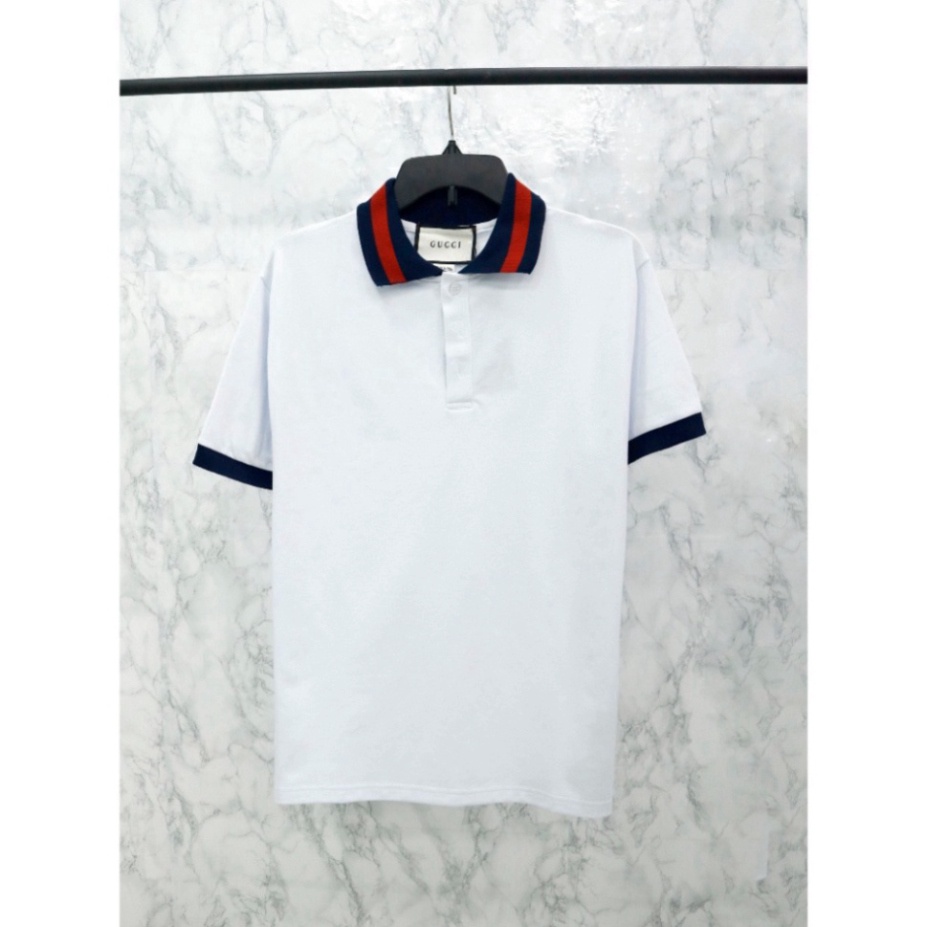 ÁO THUN POLO GUCCI WEB STRIPE , ÁO THUN GC SỌC VIỀN CỔ ÁO NAM NỮ UNISEX The.Peguin .TheStrawBerry