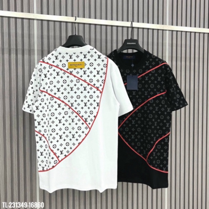 ÁO THUN LOUIS VUITON MONOGRAM , ÁO THUN LOGO SỌC CHÉO NAM NỮ UNISEX The.Peguin .TheStrawBerry