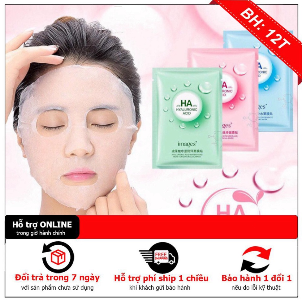 Mặt nạ giấy dưỡng trắng da mụn cấp ẩm thải độc HA Images - mn02 winwinshop01