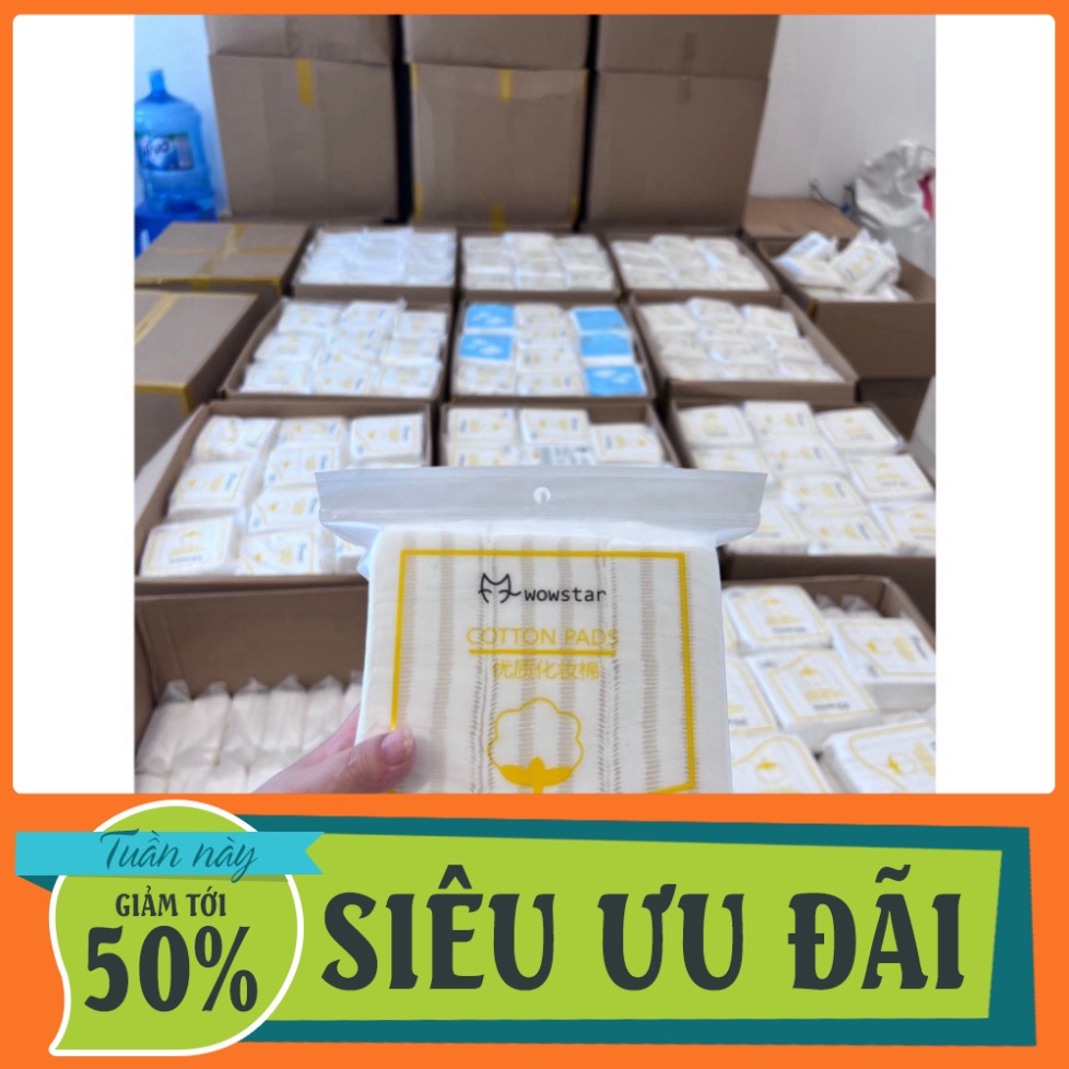 Bông tẩy trang 222 miếng Khăn Cotton Hai Mặt Dùng Một Lần Đa Ứng Dụng Yun.shop32