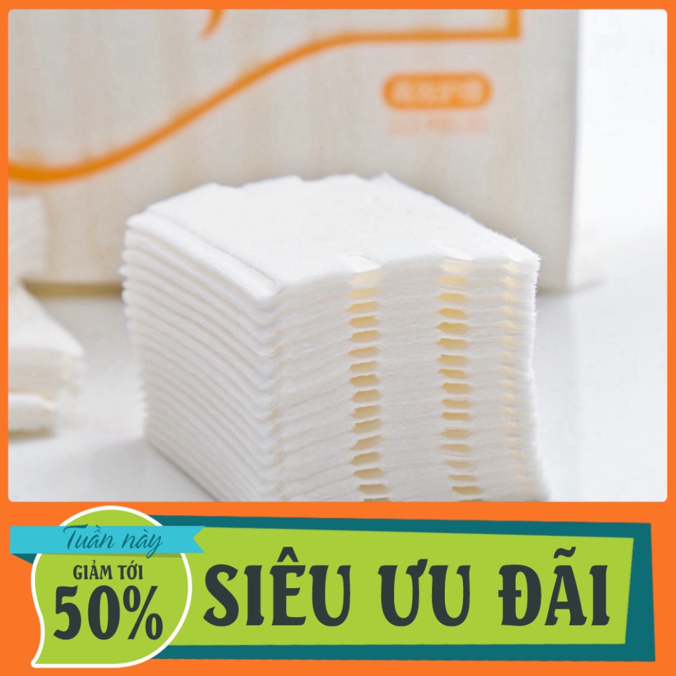 Bông tẩy trang 222 miếng Khăn Cotton Hai Mặt Dùng Một Lần Đa Ứng Dụng Yun.shop32