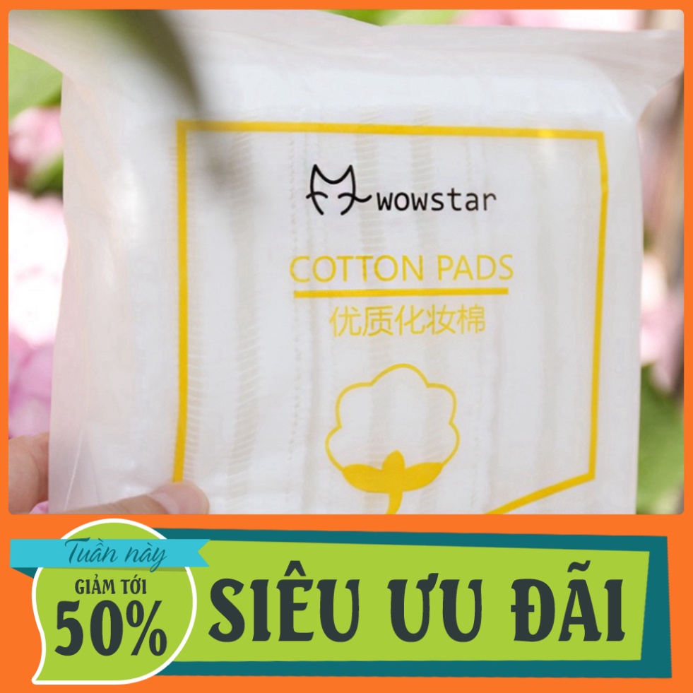Bông tẩy trang 222 miếng Khăn Cotton Hai Mặt Dùng Một Lần Đa Ứng Dụng Yun.shop32