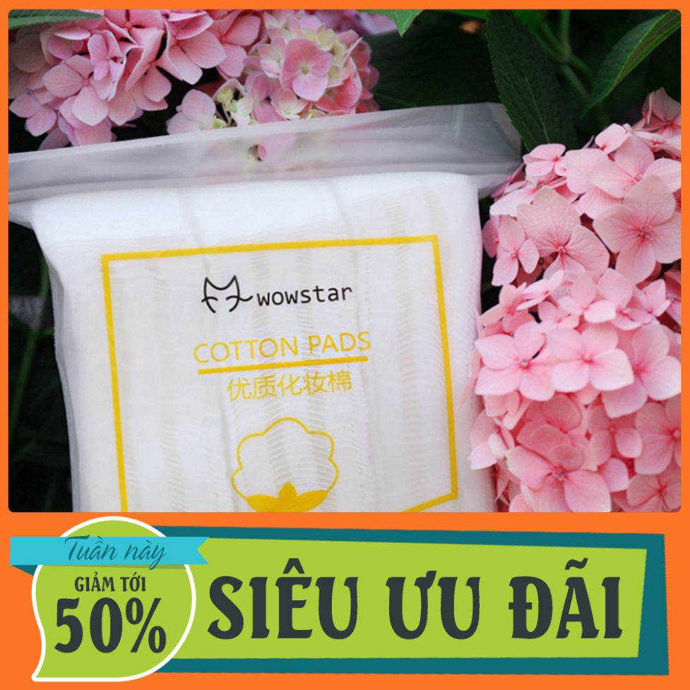 Bông tẩy trang 222 miếng Khăn Cotton Hai Mặt Dùng Một Lần Đa Ứng Dụng Yun.shop32