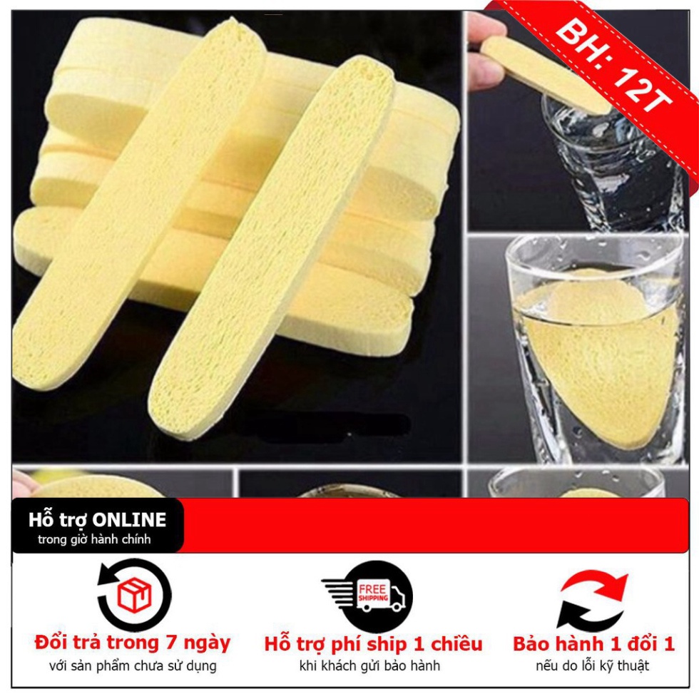 Gói 12 Thanh Mút Bọt Biển - Bông Nở Rửa Mặt Dạng Nén Chivey winwinshop01