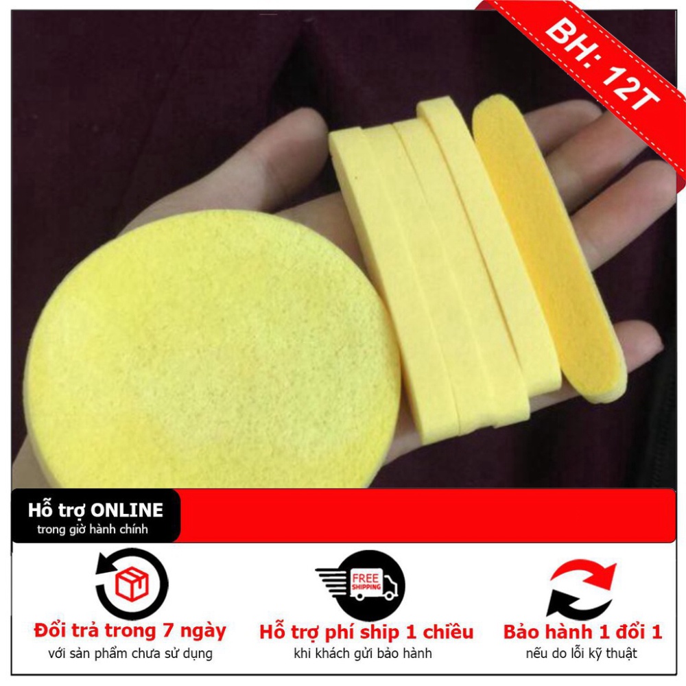 Gói 12 Thanh Mút Bọt Biển - Bông Nở Rửa Mặt Dạng Nén Chivey winwinshop01