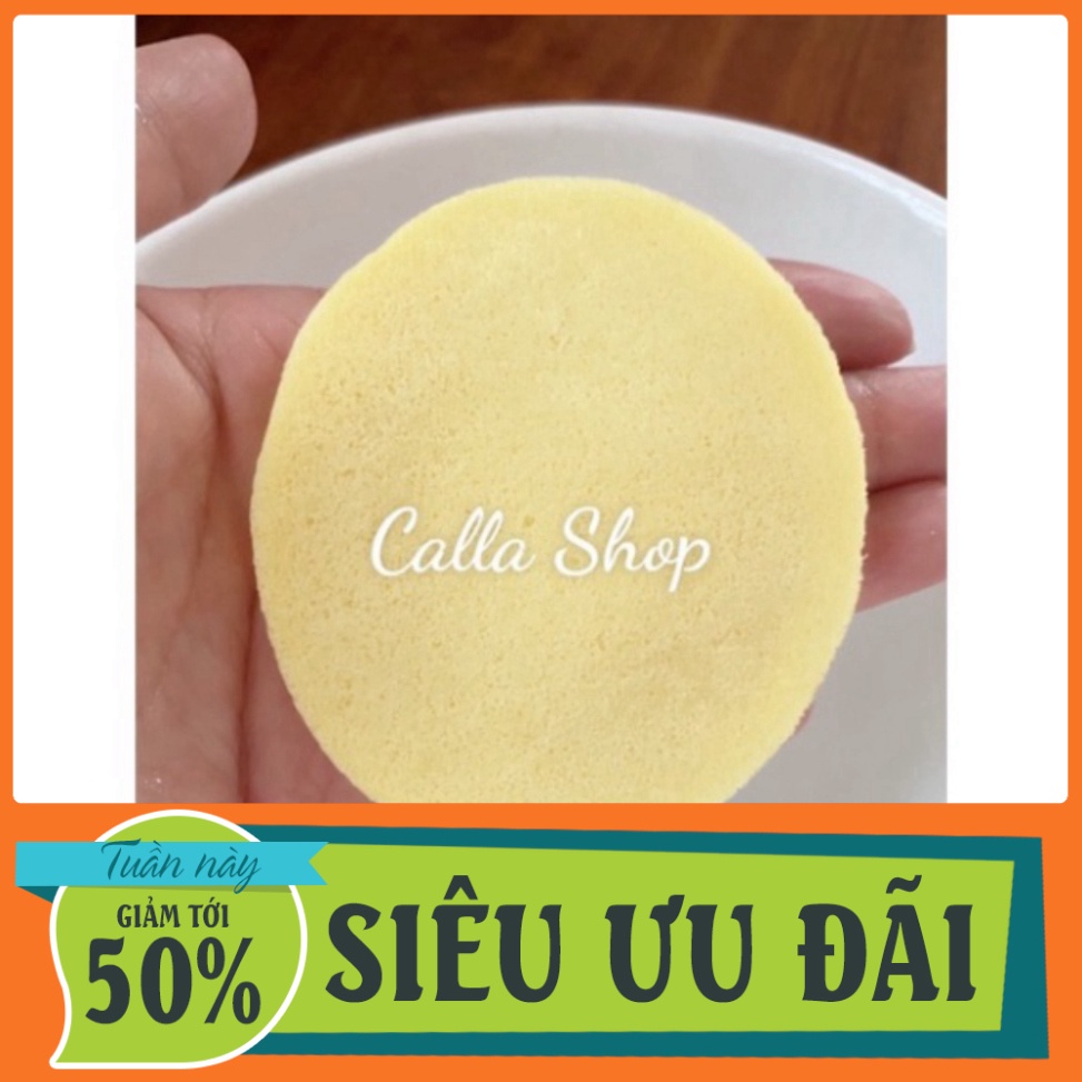 Bọt biển. Bông nở rửa mặt. Gói 12 miếng. Yun.shop32