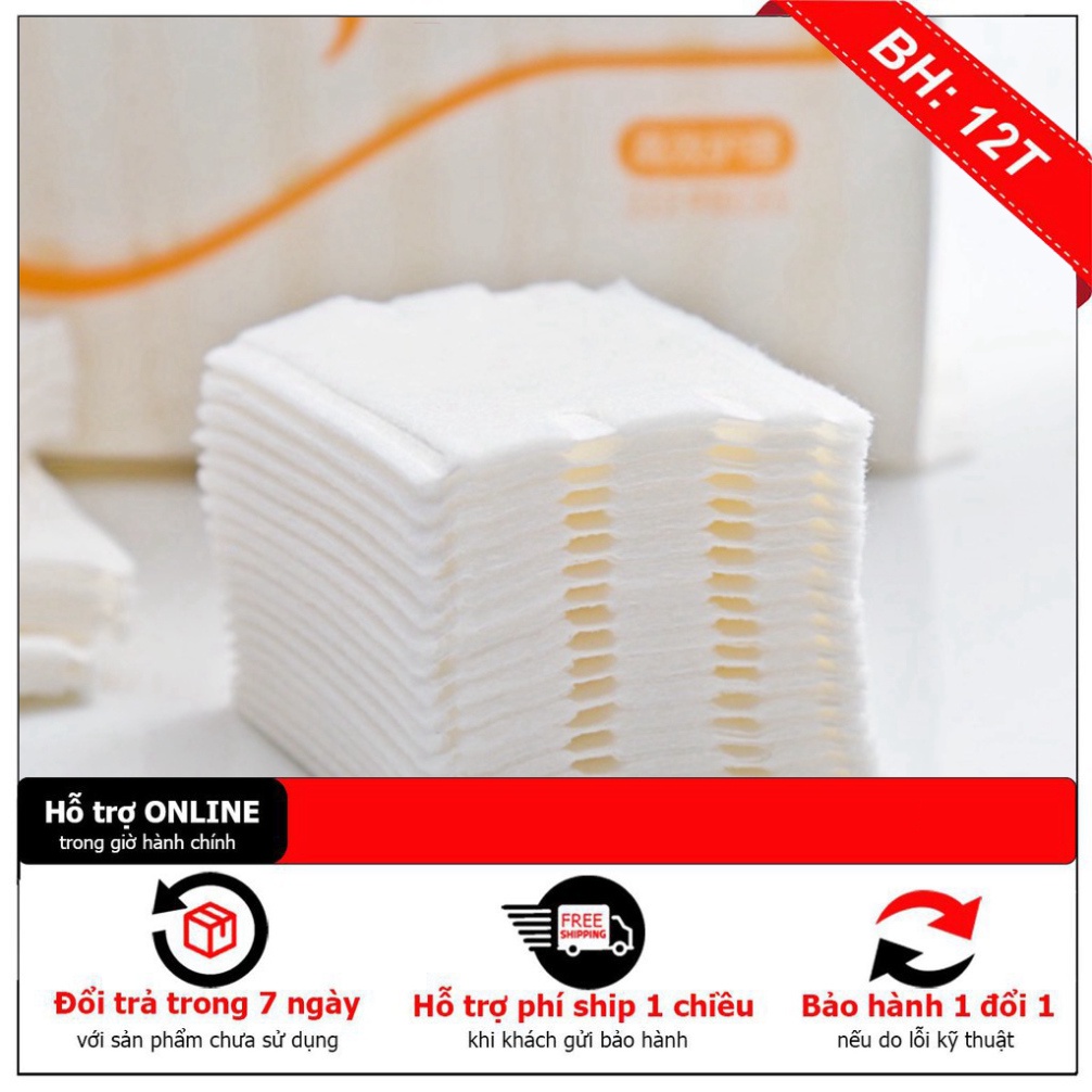 222 miếng Bông tẩy trang Khăn Cotton Hai Mặt Dùng Một Lần Đa Ứng Dụng winwinshop01