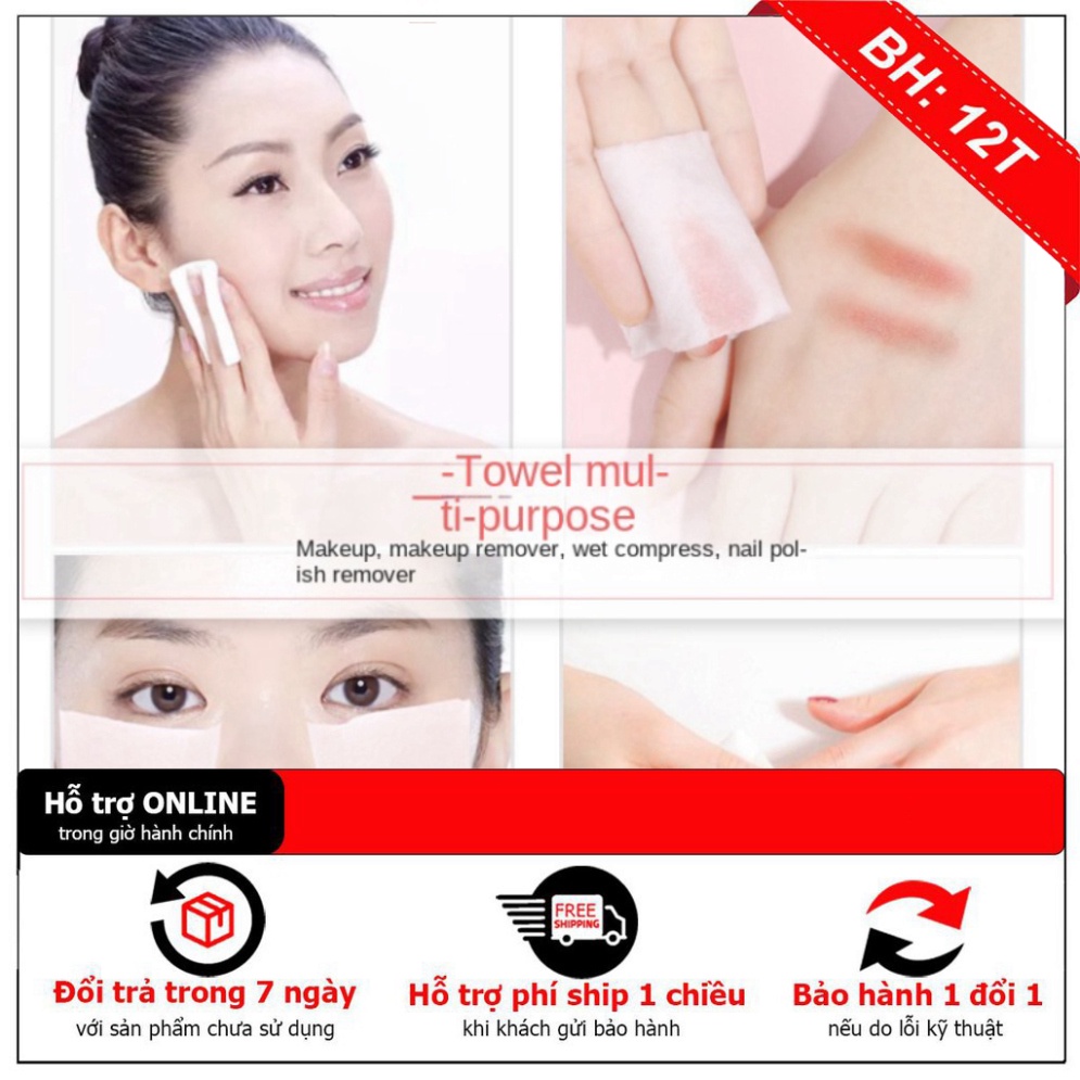222 miếng Bông tẩy trang Khăn Cotton Hai Mặt Dùng Một Lần Đa Ứng Dụng winwinshop01