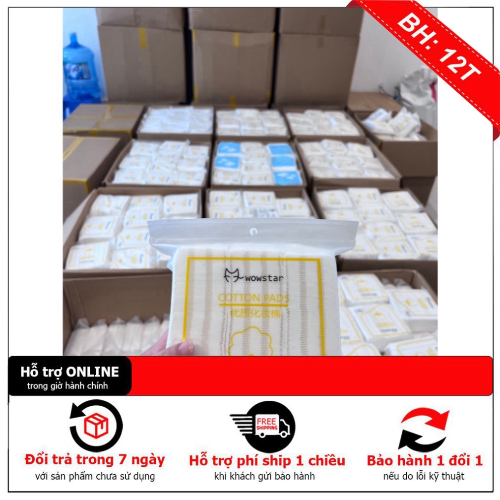 222 miếng Bông tẩy trang Khăn Cotton Hai Mặt Dùng Một Lần Đa Ứng Dụng winwinshop01