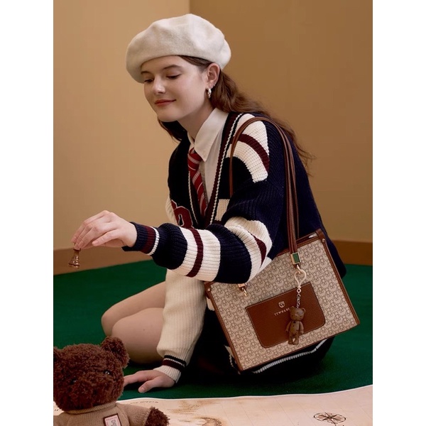 Túi Tote Nâu TTWNBEAR Chính Hãng TN-2939