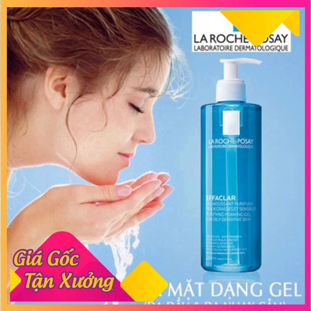 Sữa rửa mặt làm sạch và bảo vệ da dầu nhạy cảm La RochePosay Effaclar Gel parris01.shop