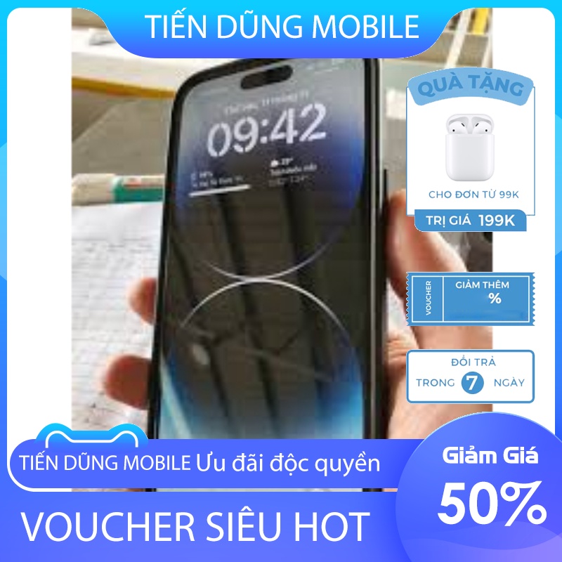 Điện thoại 14 prm - Bản Quốc Tế Mỹ Full Phụ Kiện, Bảo hành 12 tháng full box có tem thẻ bảo hành đầy đủ