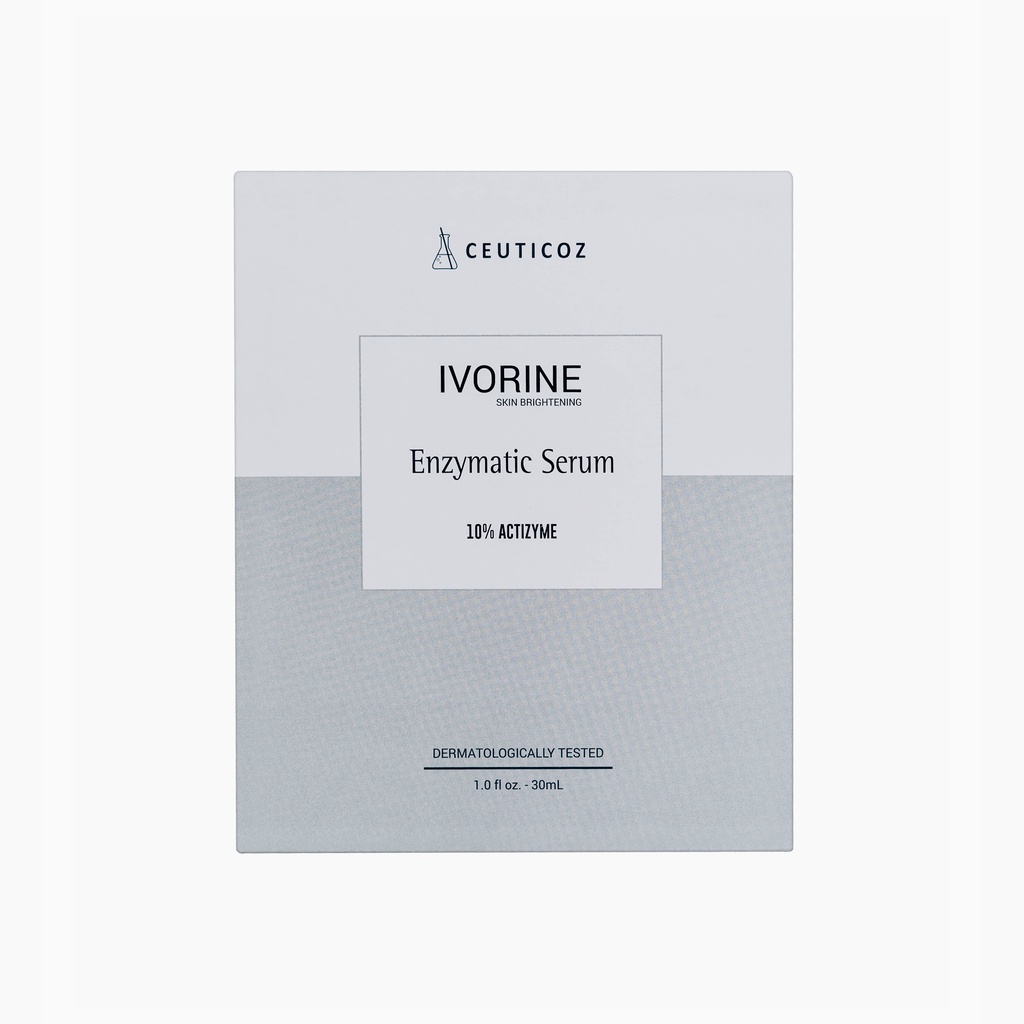 Combo: Mặt nạ ngủ dưỡng trắng da Ivorine Sleeping mask + Ceuticoz Ivorine Enzymatic Serum