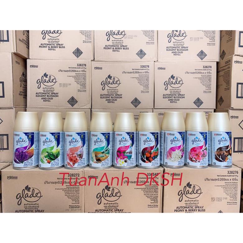 - Chai Xịt Phòng Thay Thế Vào Máy Xịt Phòng Tự Động Glade - 269ml/175g - Hàng chính hãng DKSH Việt Nam.