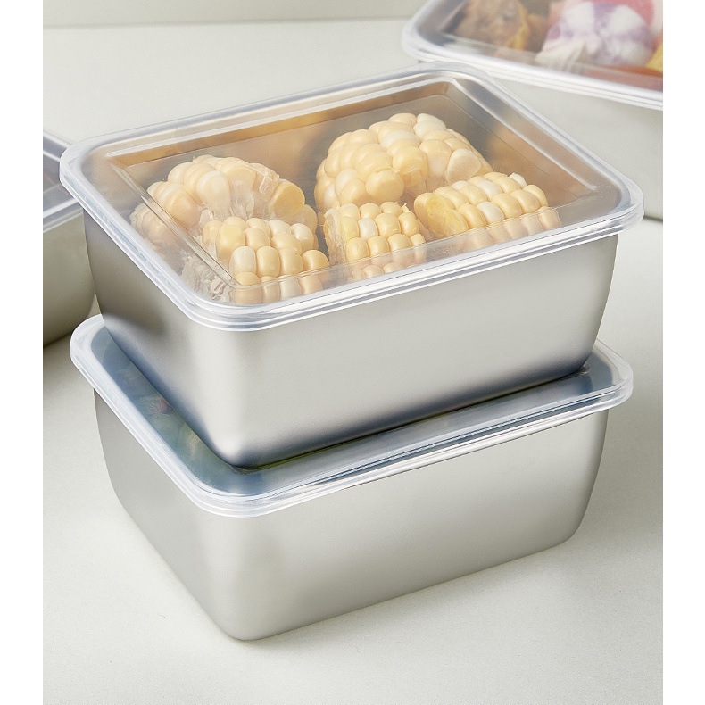 HỘP ĐỰNG THỰC PHẨM BẰNG INOX 304 CÓ NẮP ĐẬY