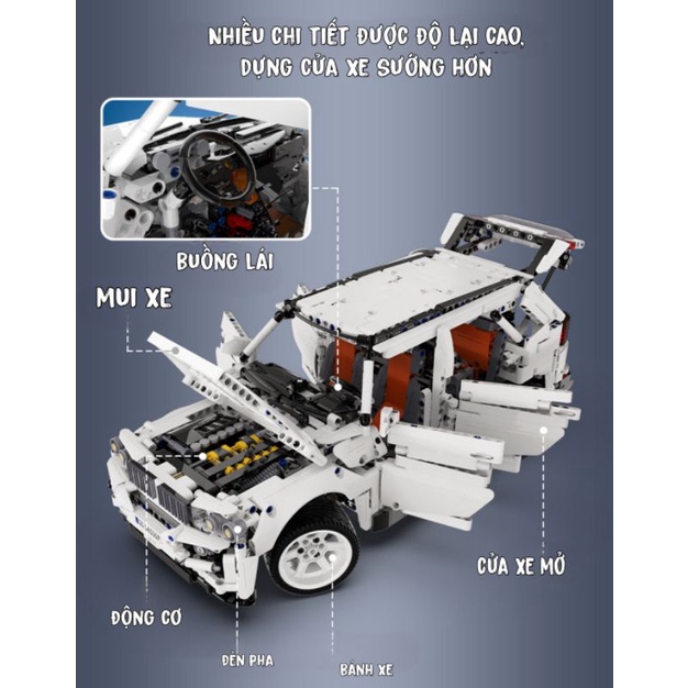 𝐋𝐄𝐆𝐎 Xe địa hình bốn bánh Shuangying C61007  G5 2208 PCS