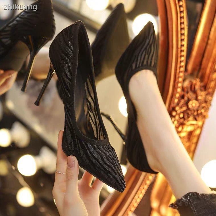 Giày Cao Gót Mũi Nhọn Màu nude Phong Cách Pháp Thời Trang Mới 2023 Cho Nữ