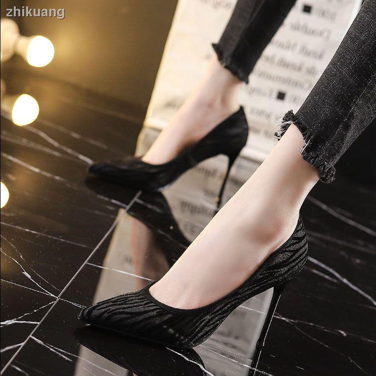 Giày Cao Gót Mũi Nhọn Màu nude Phong Cách Pháp Thời Trang Mới 2023 Cho Nữ