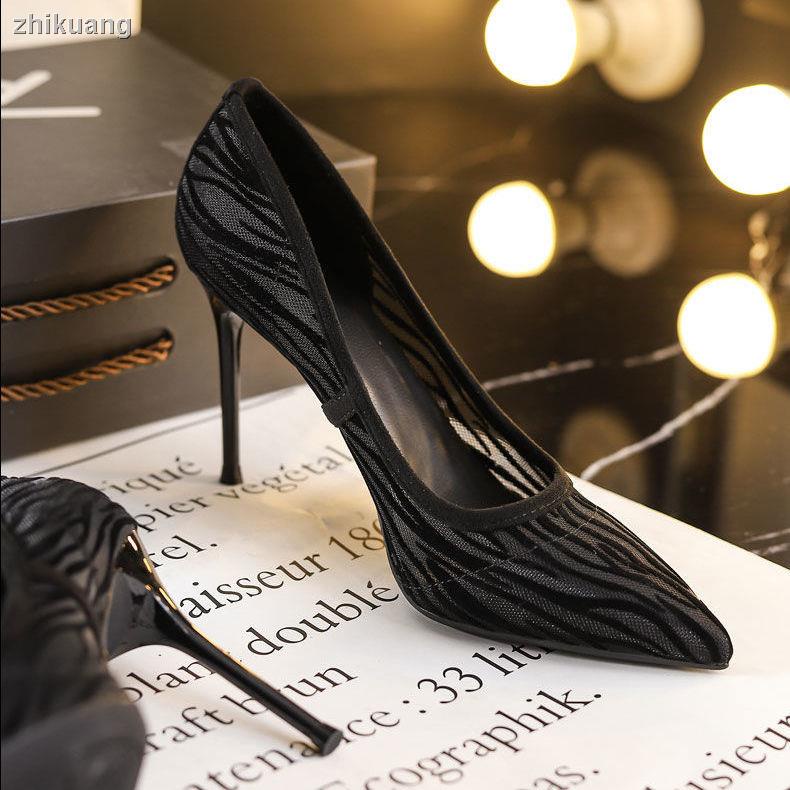 Giày Cao Gót Mũi Nhọn Màu nude Phong Cách Pháp Thời Trang Mới 2023 Cho Nữ