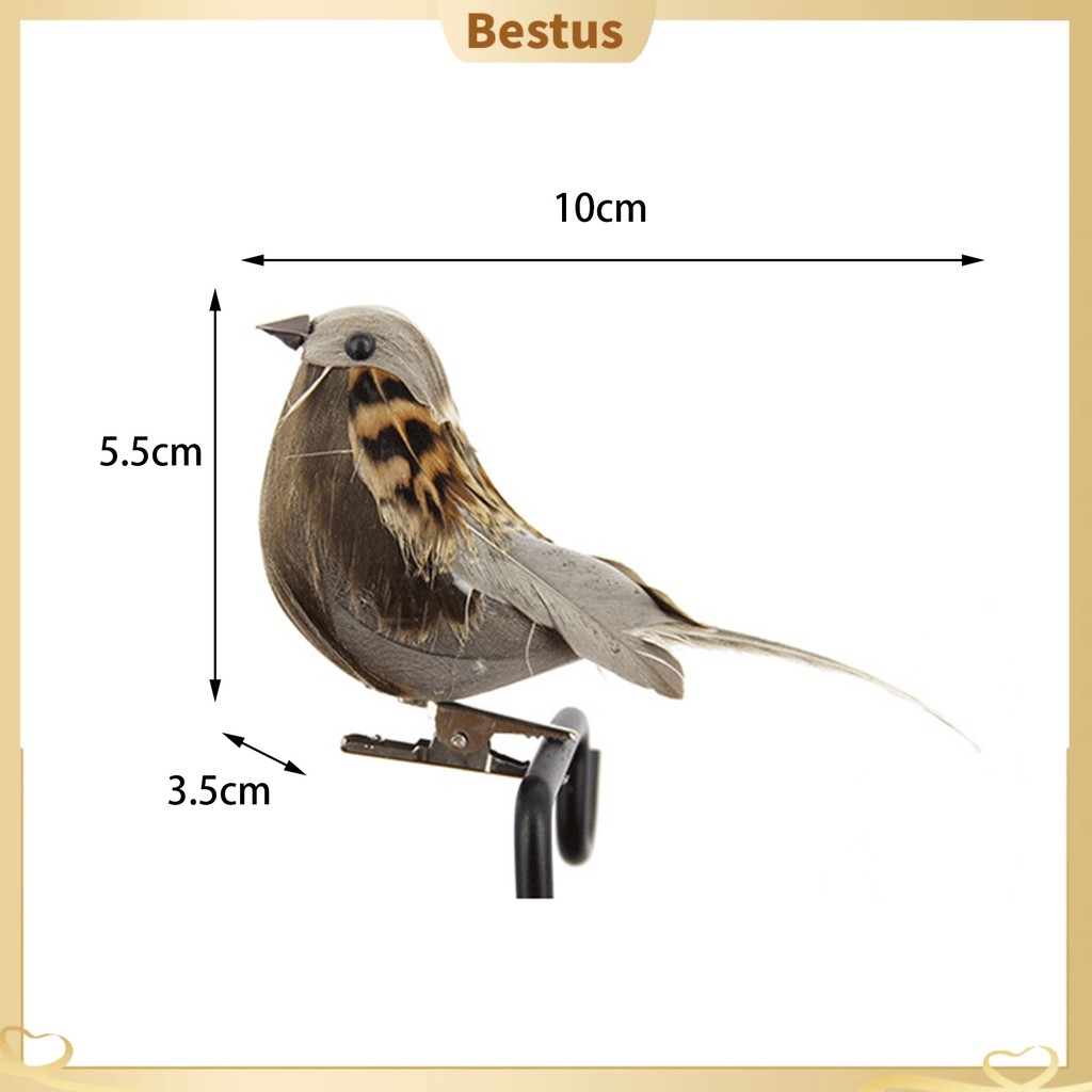 Chim Sẻ Giả Mini Trang Trí Nhà Cửa