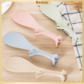 【Bestus】Muỗng Xới Cơm Không Dính Hình Sóc Hoạt Hình Cho Nhà Bếp