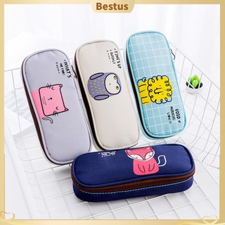 【Bestus】Bóp viết khóa kéo hoạ tiết động vật hoạt hình dễ thương