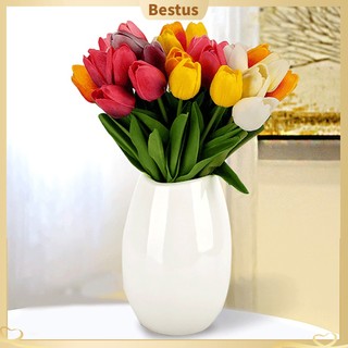 【Bestus】Bó Hoa Tulip Nhân Tạo Cho Trang Trí 1 Bó