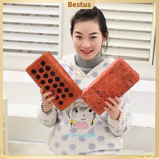 【Bestus】Gối ngủ trưa hình cục gạch / khối gỗ nhồi bông đáng yêu