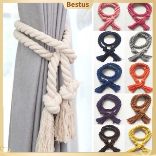 【Bestus】2 Dây thừng cotton chuyên dụng cột rèm cửa tiện dụng thiết kế xinh xắn